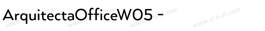 ArquitectaOfficeW05 字体转换